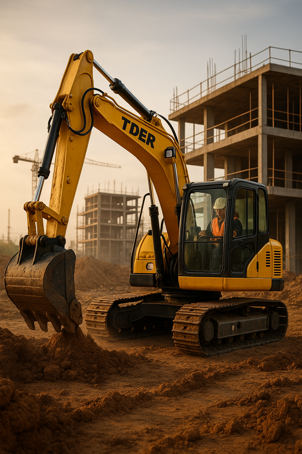 TCE90 · Excavadora TCE90  hidráulica 9 ton