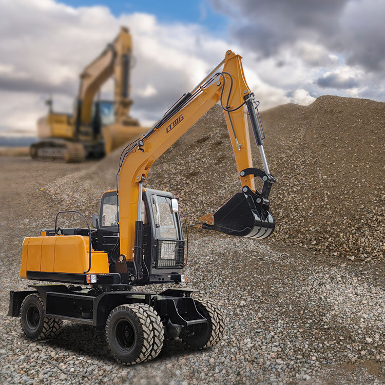 EXCAVADORA DE RUEDAS LWE 80