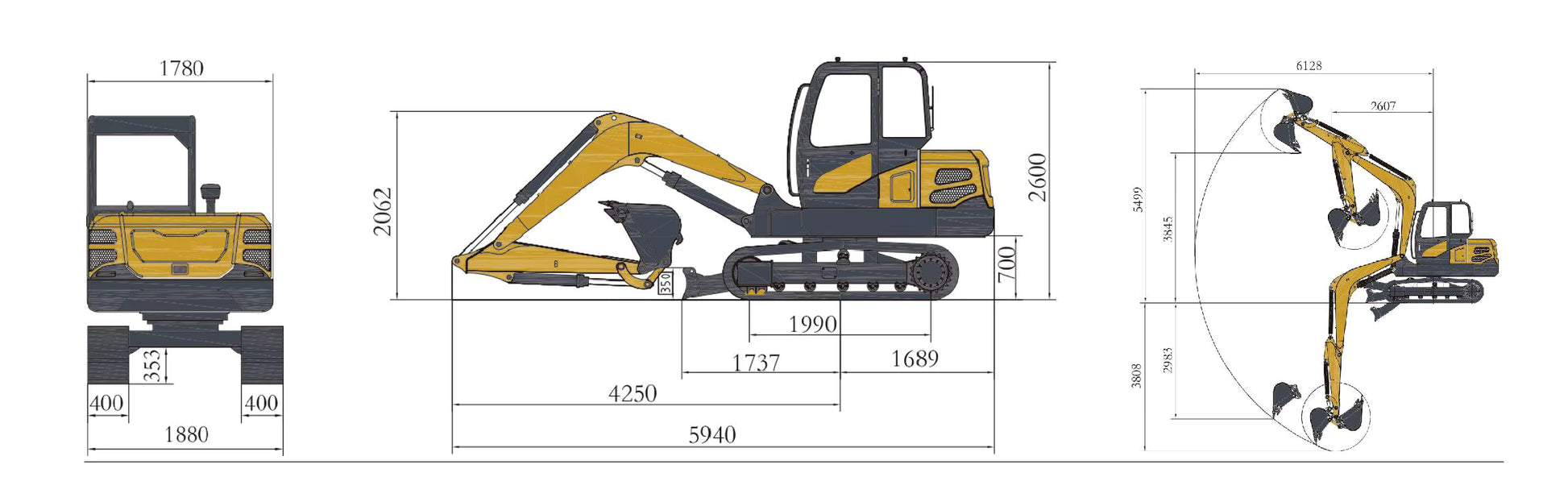 MINI EXCAVADORA LTE35
