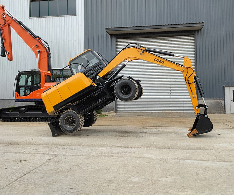 EXCAVADORA DE RUEDAS LWE 80
