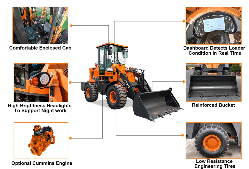 Cargador frontal 2 ton