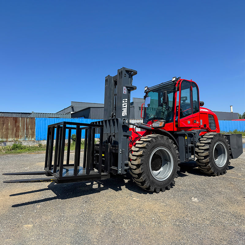 Carretilla elevadora articulada 4wd de 5 ton y 6 ton