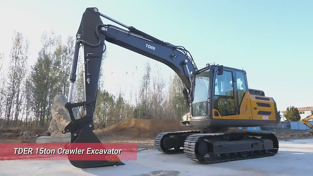 Excavadora TCE150 sobre orugas de 15 toneladas